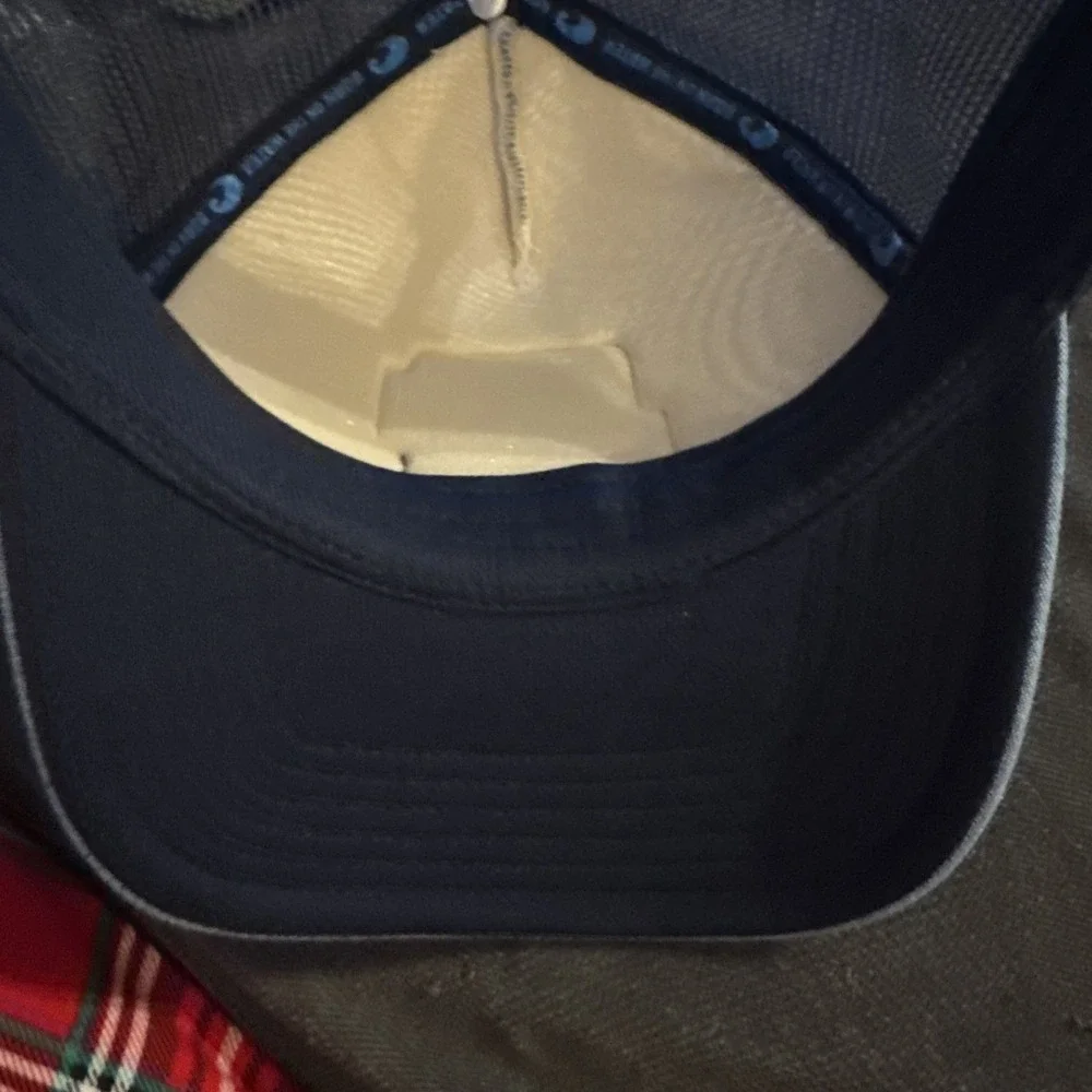Costa Del Mar Mesh Trucker Snapback Hat – Blue White Logo